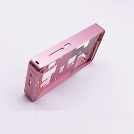 High Precision Aluminum Cases CNC Machining Parts In Pink Color Anodized